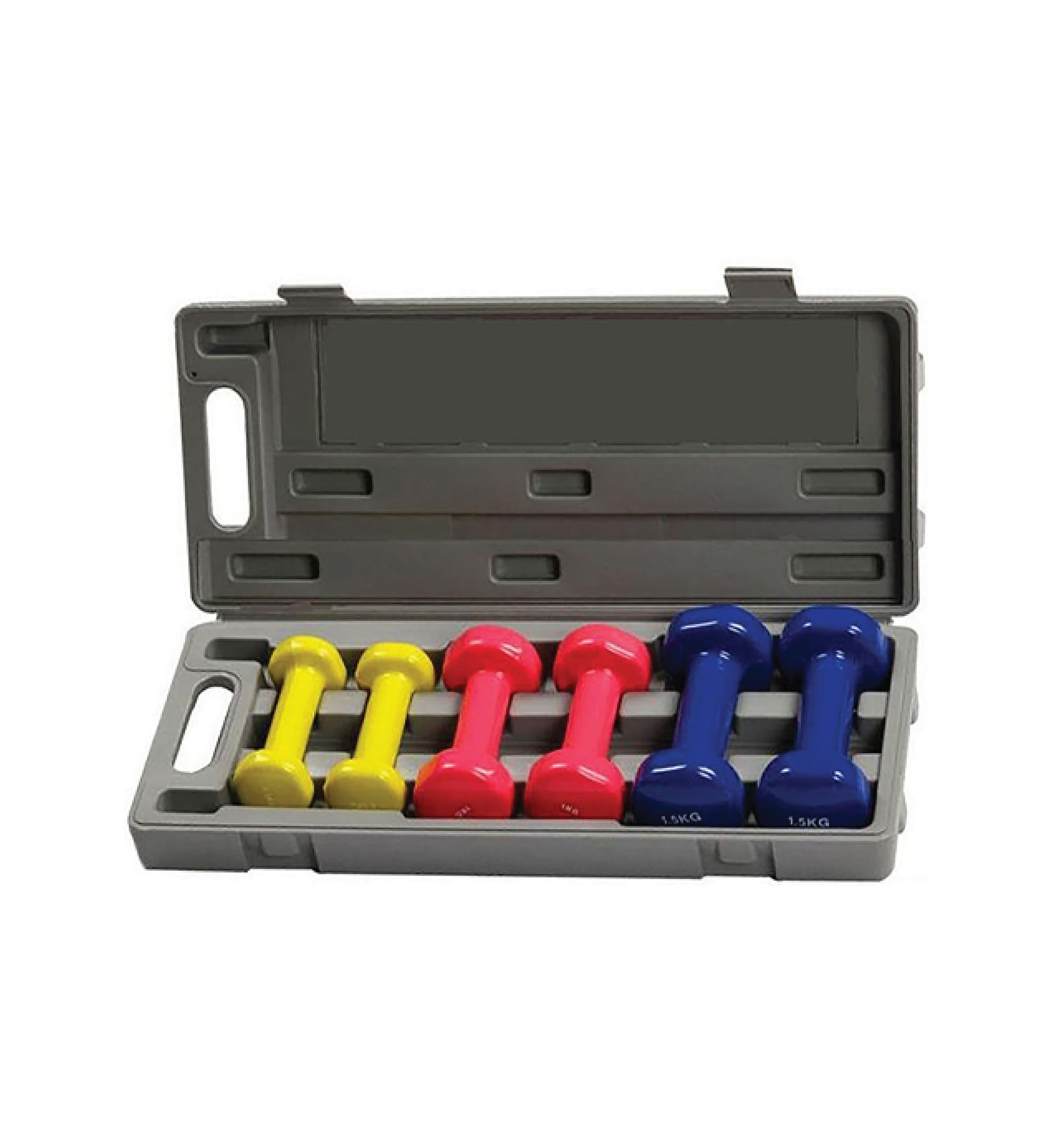 Pro Solid Neoprene Dumbell Set With Abs Box